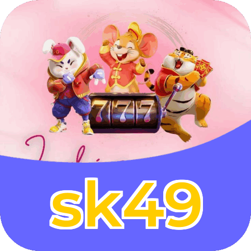 Interface do aplicativo sk49 mostrando jogos disponíveis no iOS e Android
